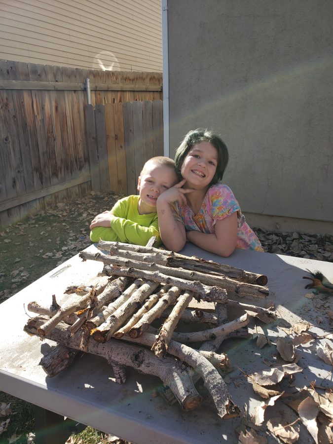 Children playing outdoors
